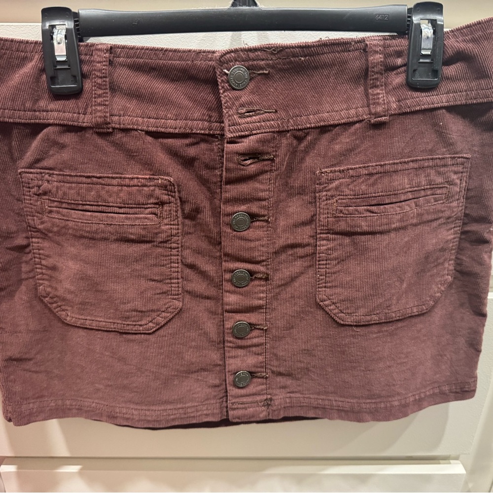 Free People Brown Mini Skirt